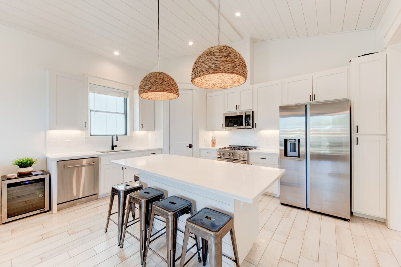 Modern kitchen with large island