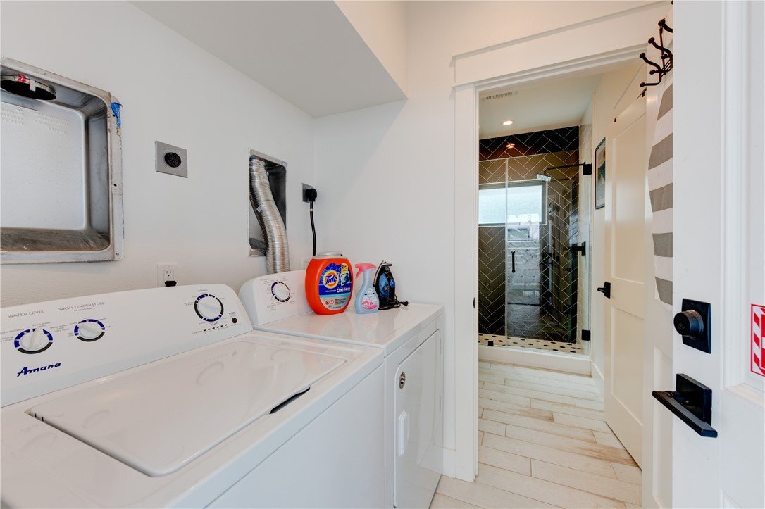 Laundry room — full-size washer and dryer