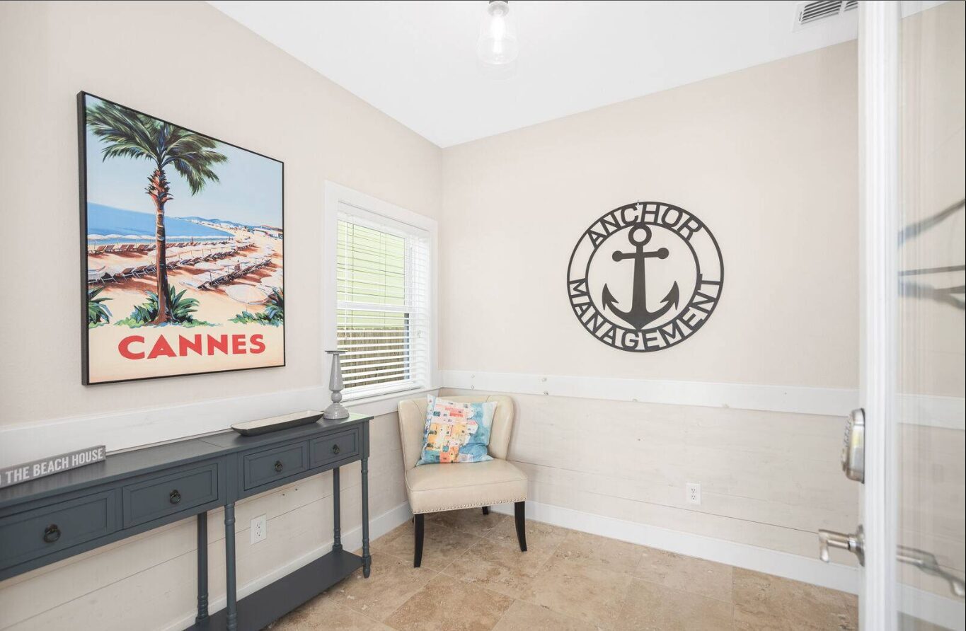 Entry and living area
