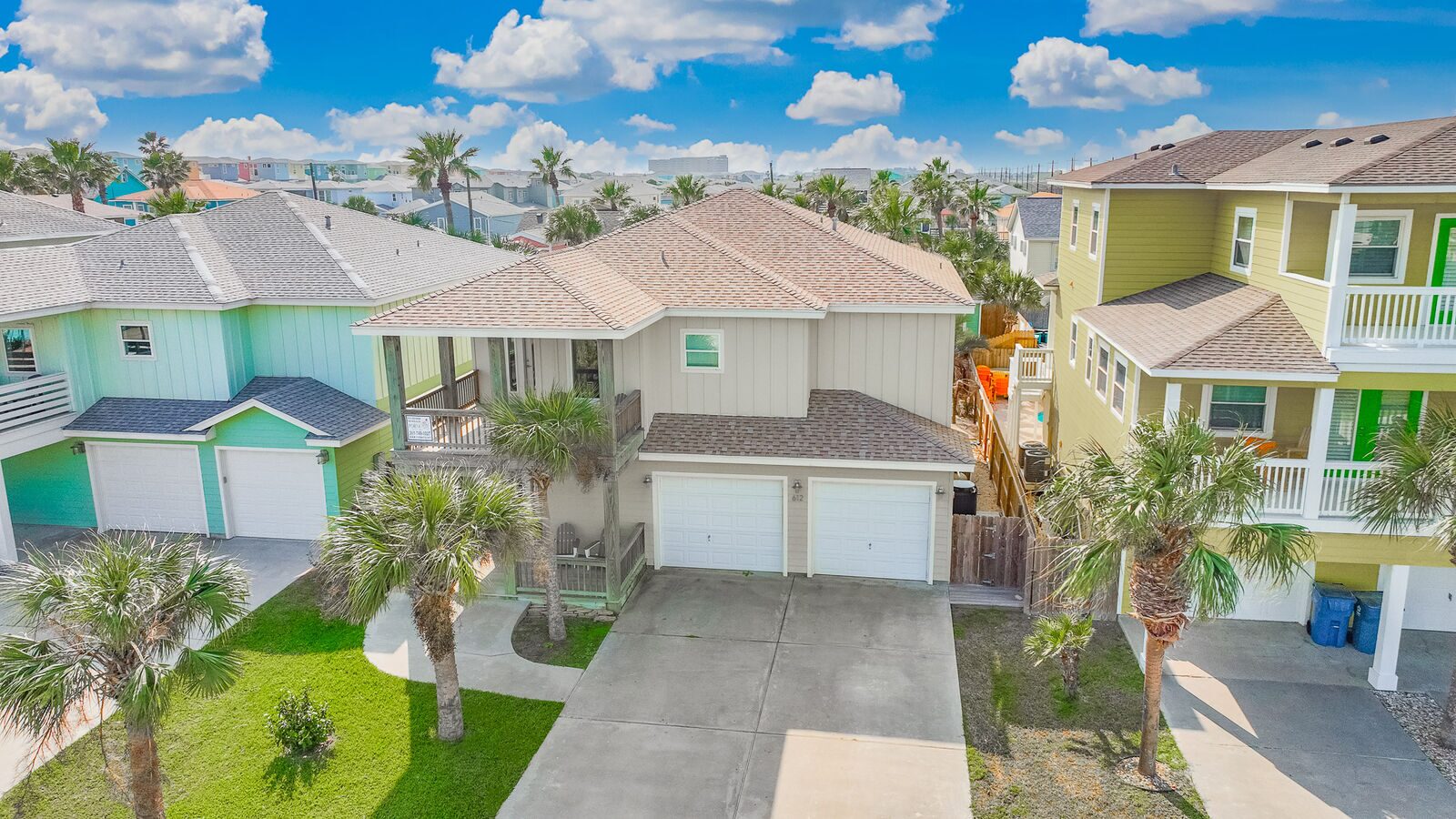 Aerial view of the property