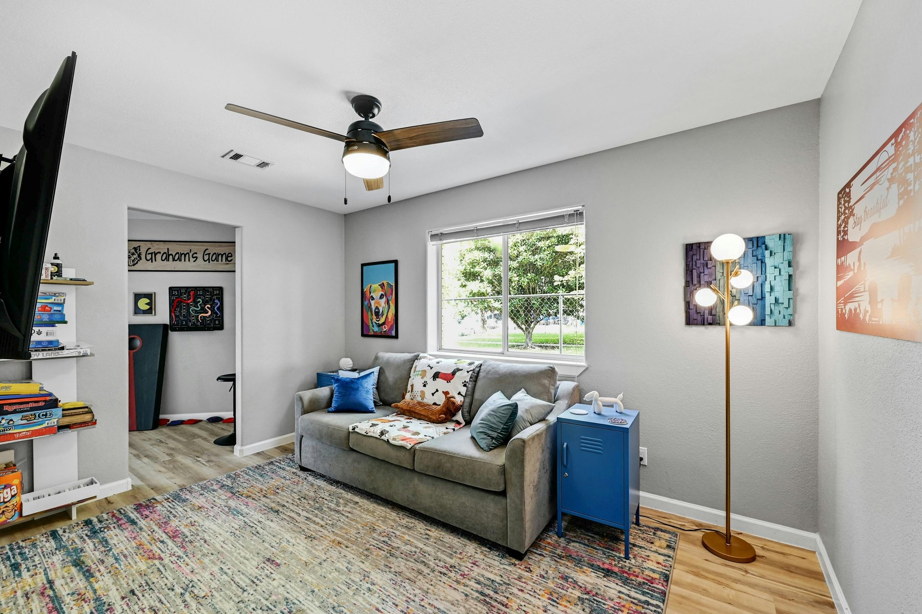 TV and Board Game Room