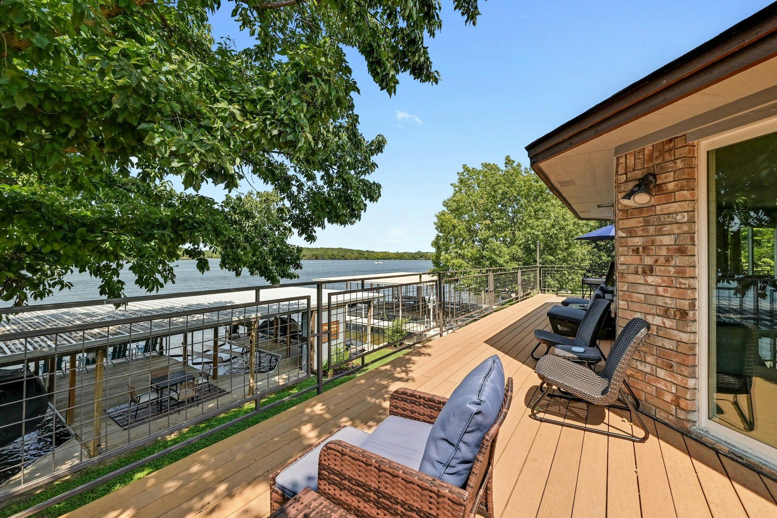 Upper patio seating